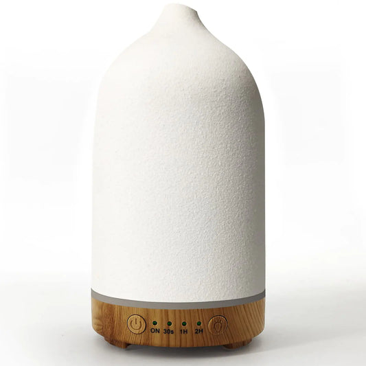 Vasysvi Essential Oil Diffuser Ceramic Wood Grain